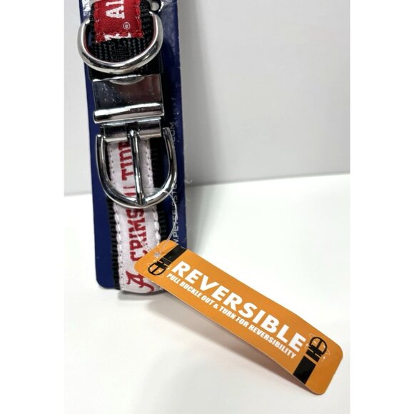 Alabama Crimson Tide Reversible Dog Collar Medium NCAA Pet Accessory Roll Tide - Picture 2 of 6